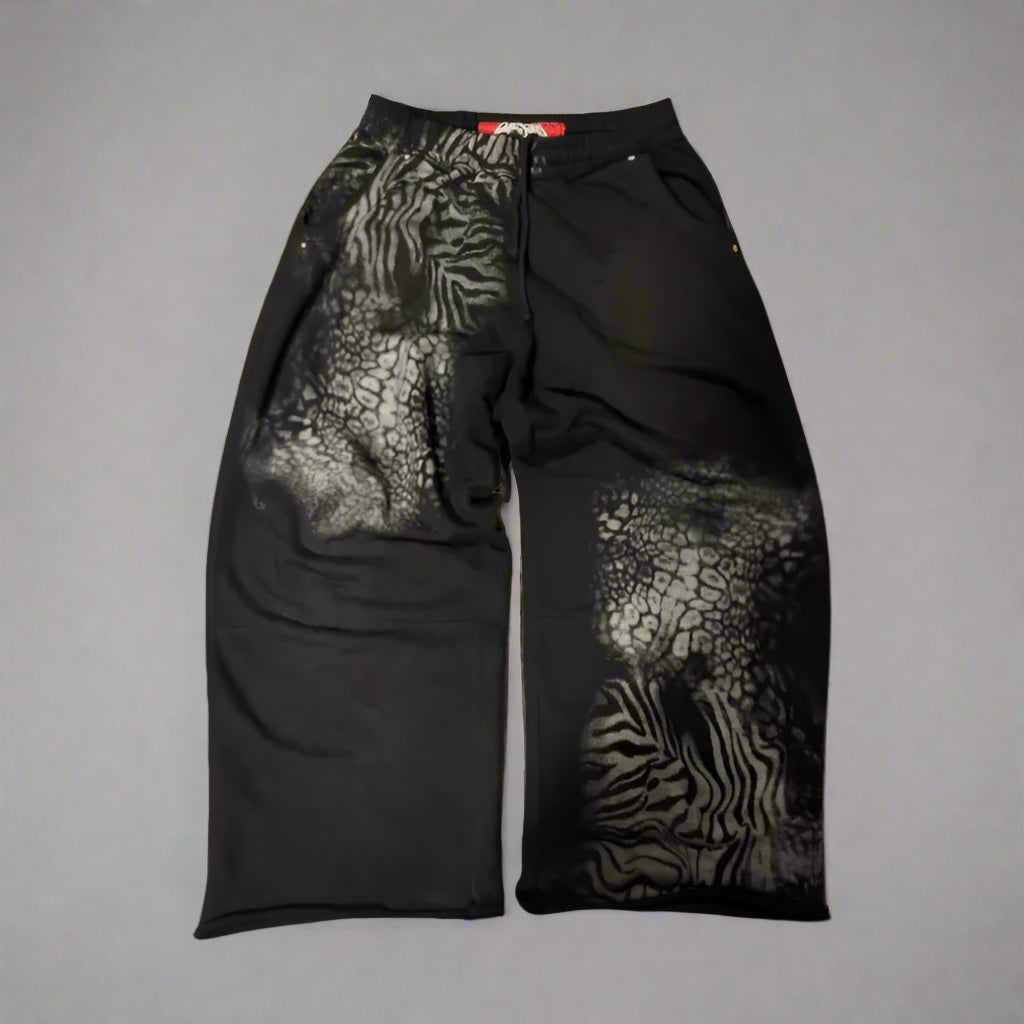 Cheetah Print Heavyweight Loose Fit Sweatpants