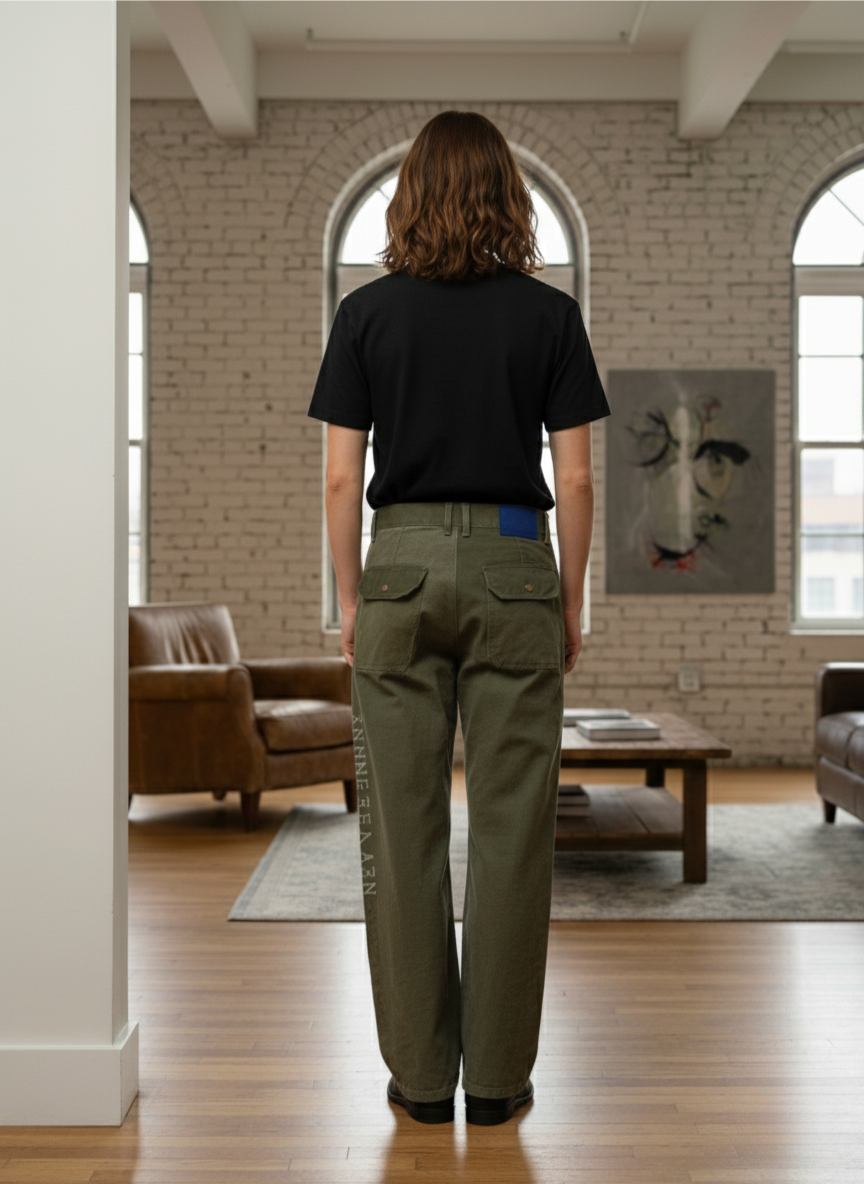 Men's Vintage Patchwork Cargo Pants