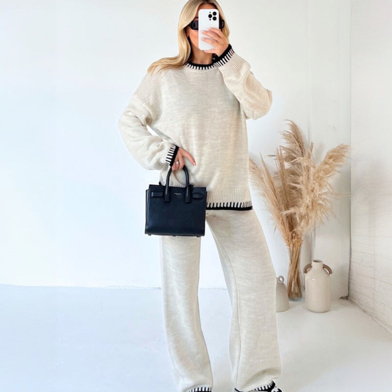 2 Pieces Knitted Long Winter Suit