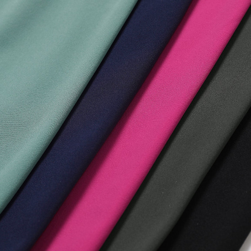 3-teiliges Activewear-Set mit langärmeligem Mantel, Sport-BH und Shorts