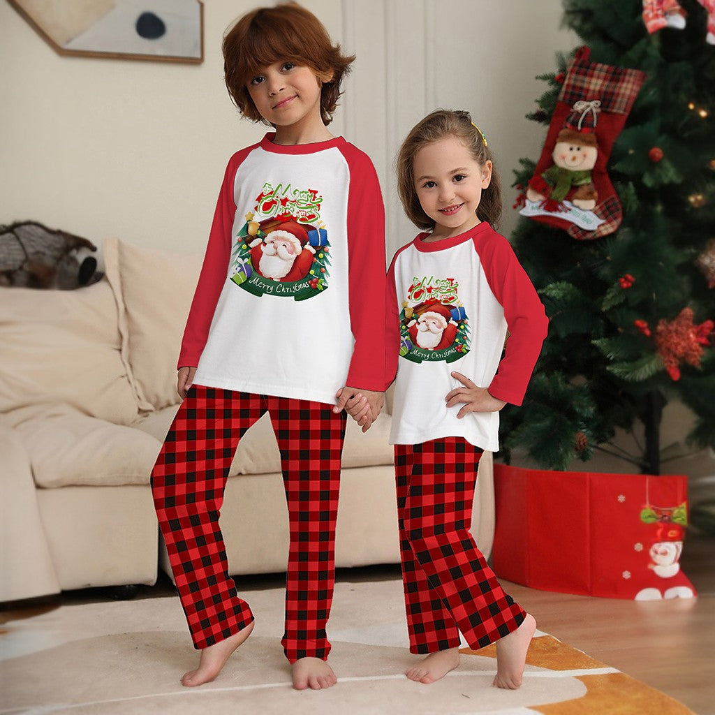 Merry Christmas Santa Printed Family Matching Pajamas Set