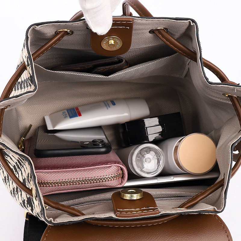 Rucksacktaschen mit Hahnentrittmuster