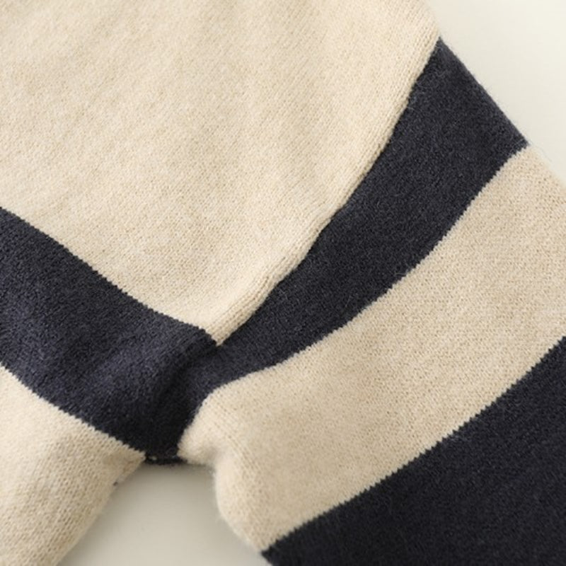 Casual Large Striped Loose Pullover Sweater