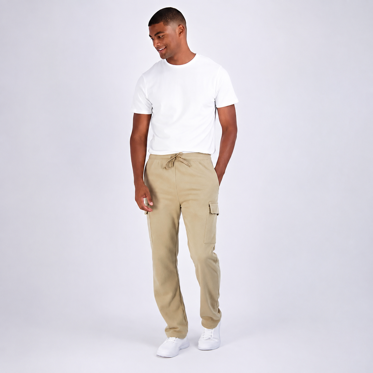 Pack Of 3 Tech Fleece Cargo Sweatpants With Multi Pocket Design For Men