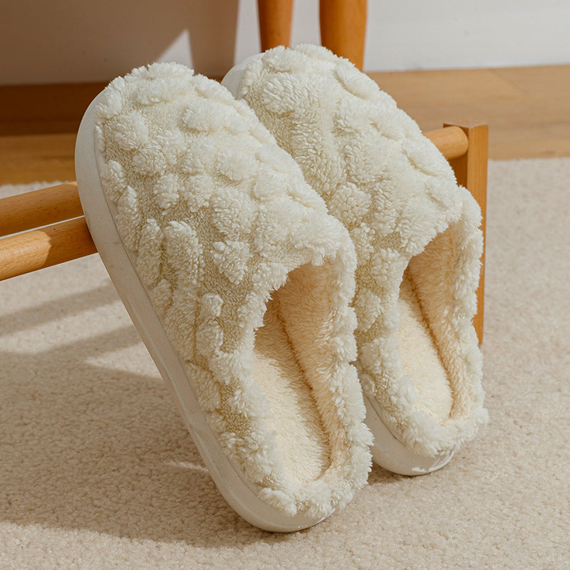 Flauschige Fleece-Hausschuhe aus weichem Plüsch