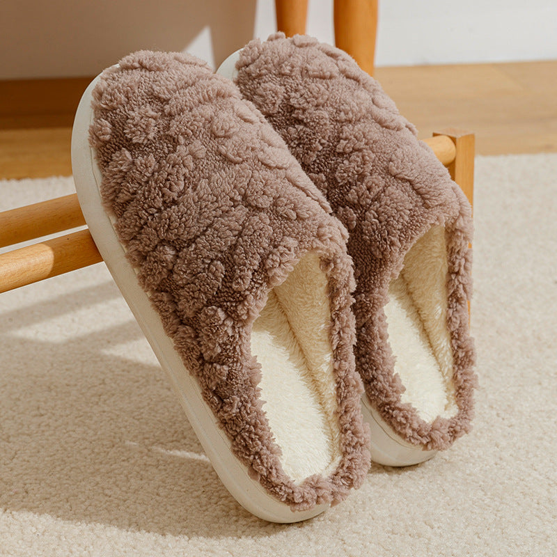 Flauschige Fleece-Hausschuhe aus weichem Plüsch