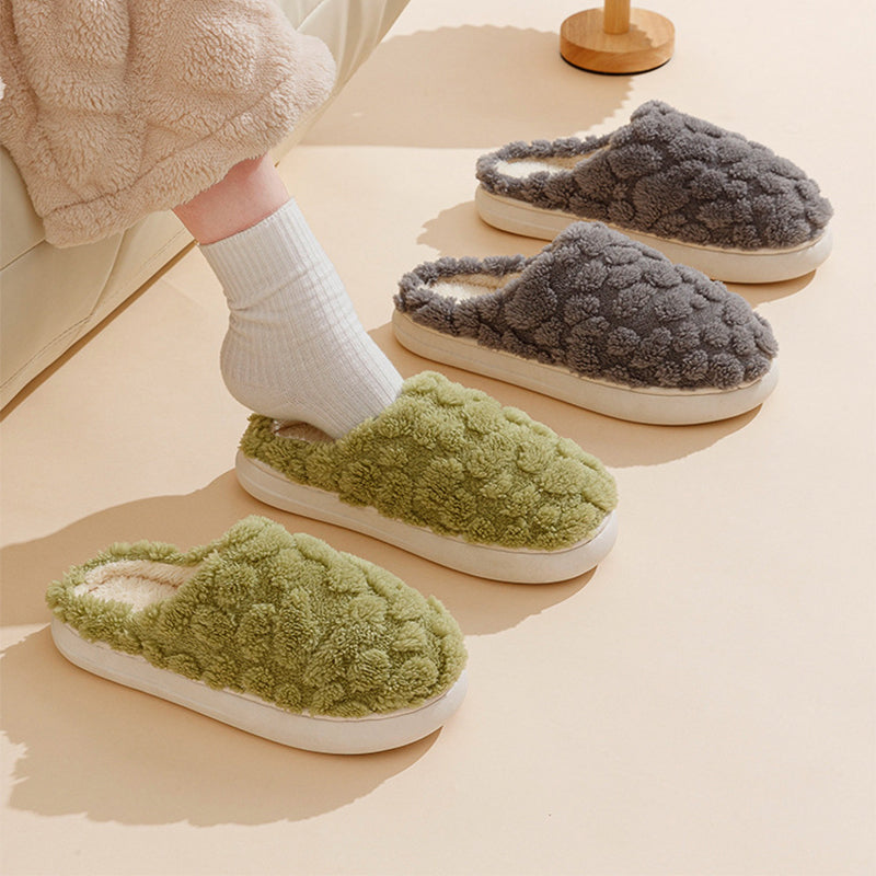 Flauschige Fleece-Hausschuhe aus weichem Plüsch