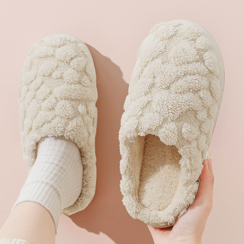 Flauschige Fleece-Hausschuhe aus weichem Plüsch