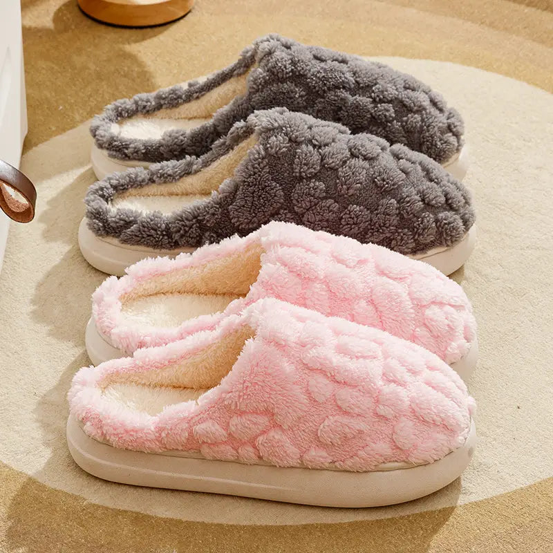 Flauschige Fleece-Hausschuhe aus weichem Plüsch