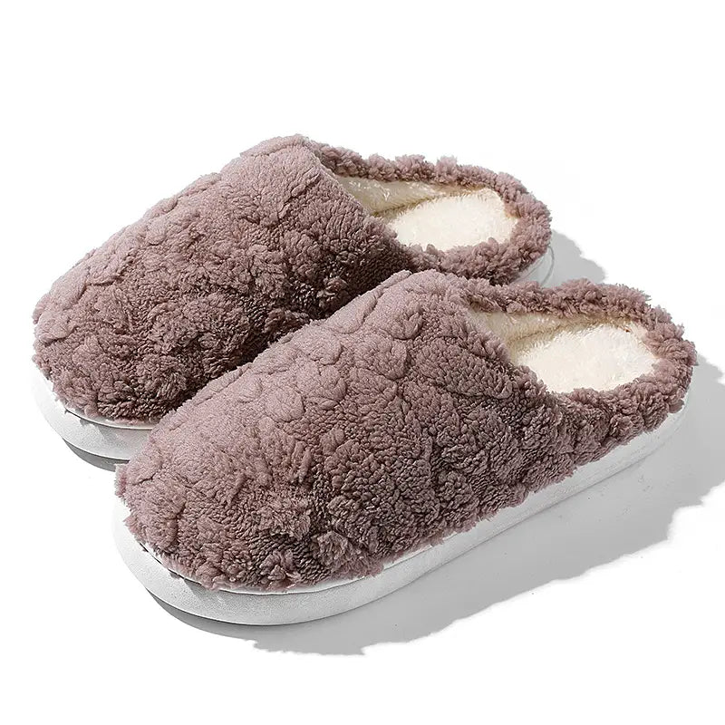 Flauschige Fleece-Hausschuhe aus weichem Plüsch