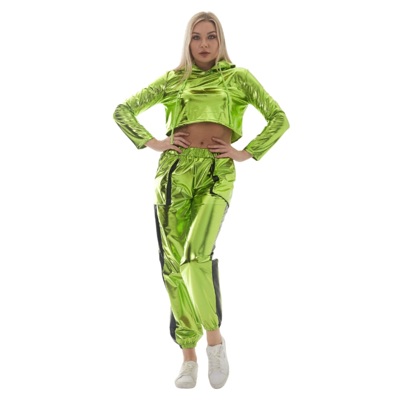 Long Sleeve Short Crop Loose Pullover Hoodie