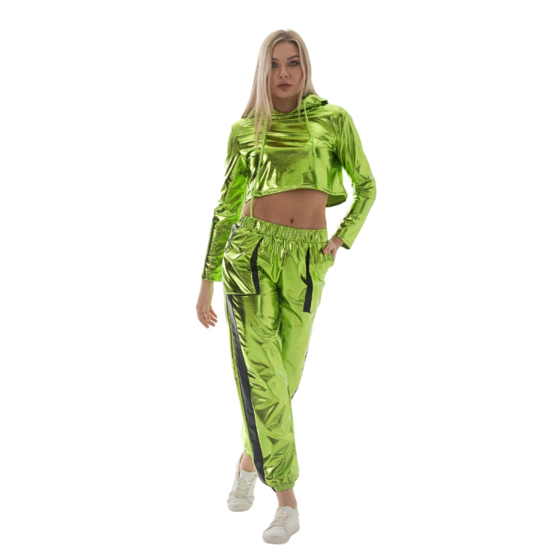 Long Sleeve Short Crop Loose Pullover Hoodie