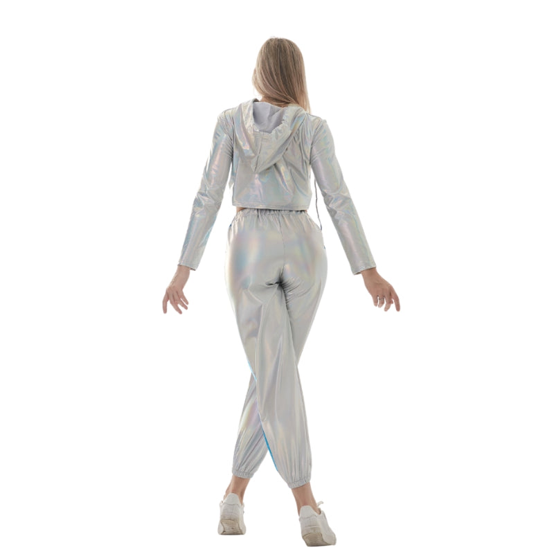 Long Sleeve Short Crop Loose Pullover Hoodie