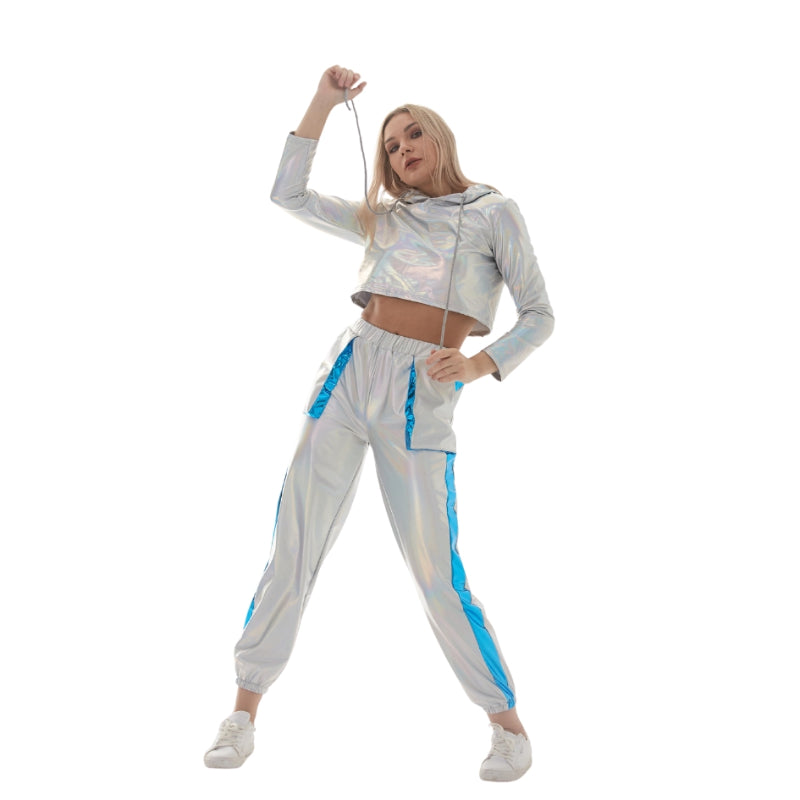 Long Sleeve Short Crop Loose Pullover Hoodie