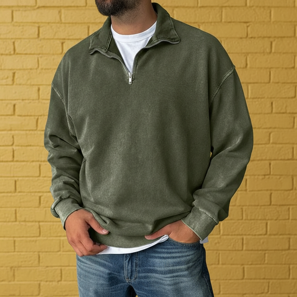 Soft Knit Half Zip Sweatshirt