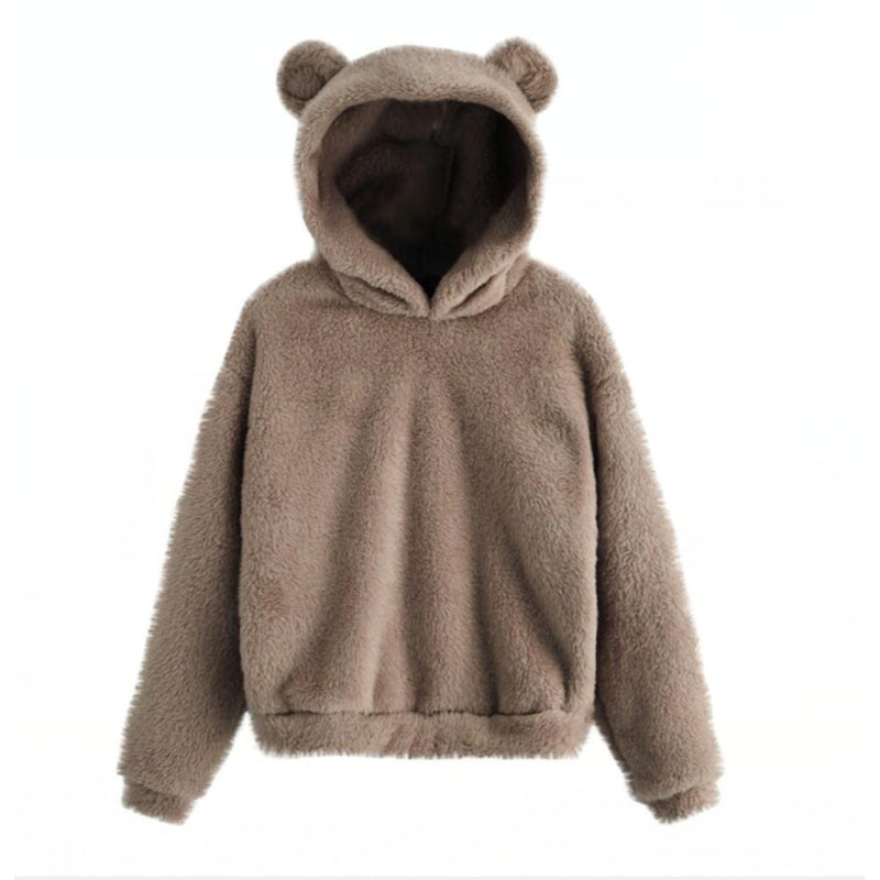 Winter Fluffy Rabbit Style Hoodie