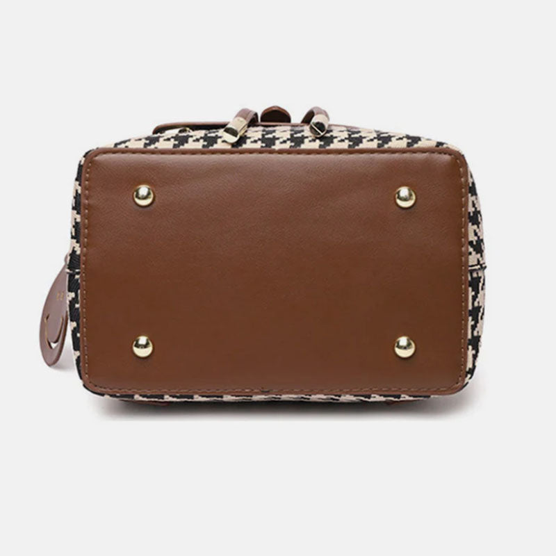 Rucksacktaschen mit Hahnentrittmuster