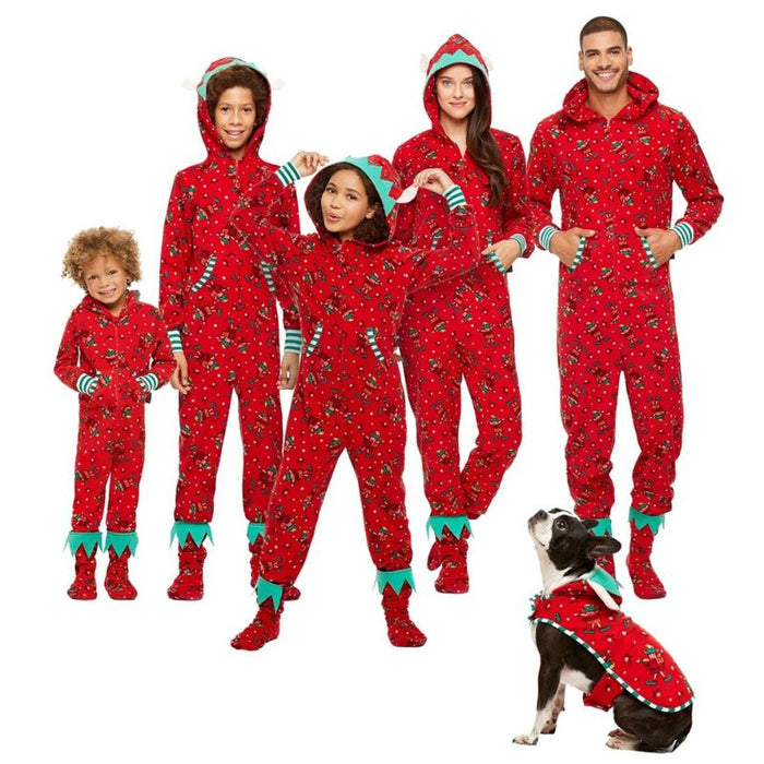 Festive Xmas Pajamas Set Family Matching