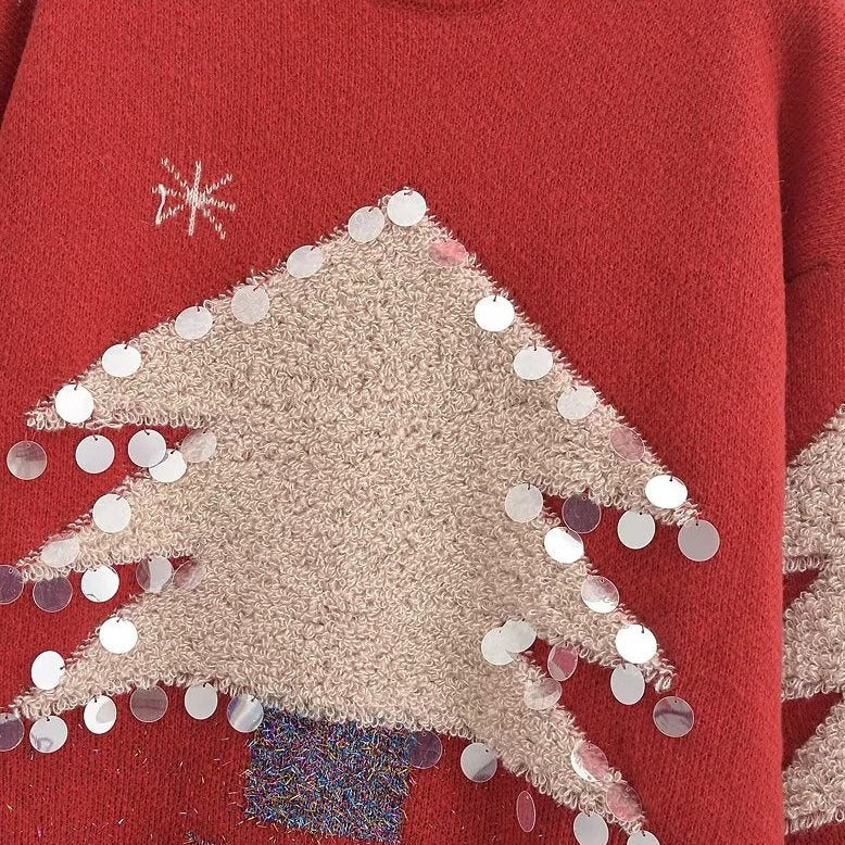 Christmas Giant Tree Knitted Pullover Sweater
