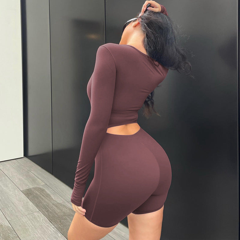 Long Sleeve Sport Yoga Romper