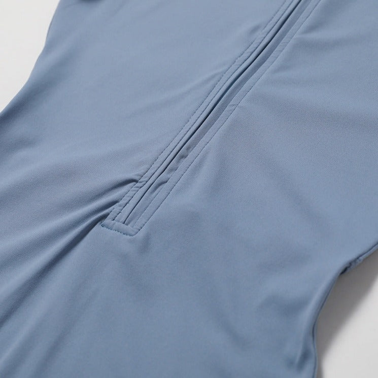 Combinaison de yoga à manches longues et fermeture éclair