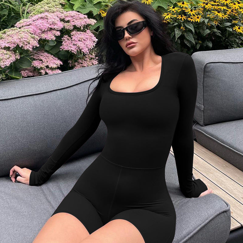 Long Sleeve Sport Yoga Romper