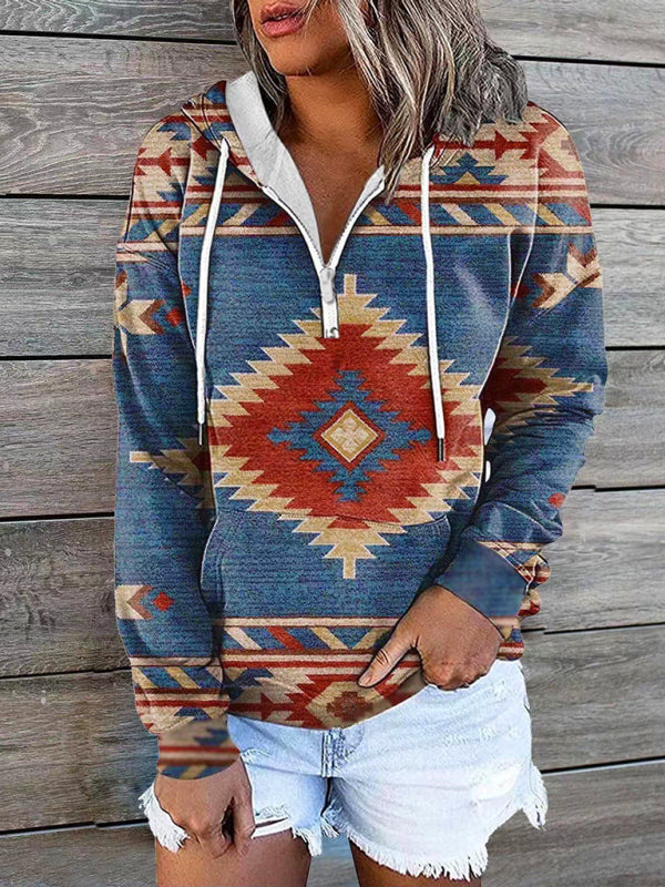 Ethnic Tribal Printed Sweater Hoodie