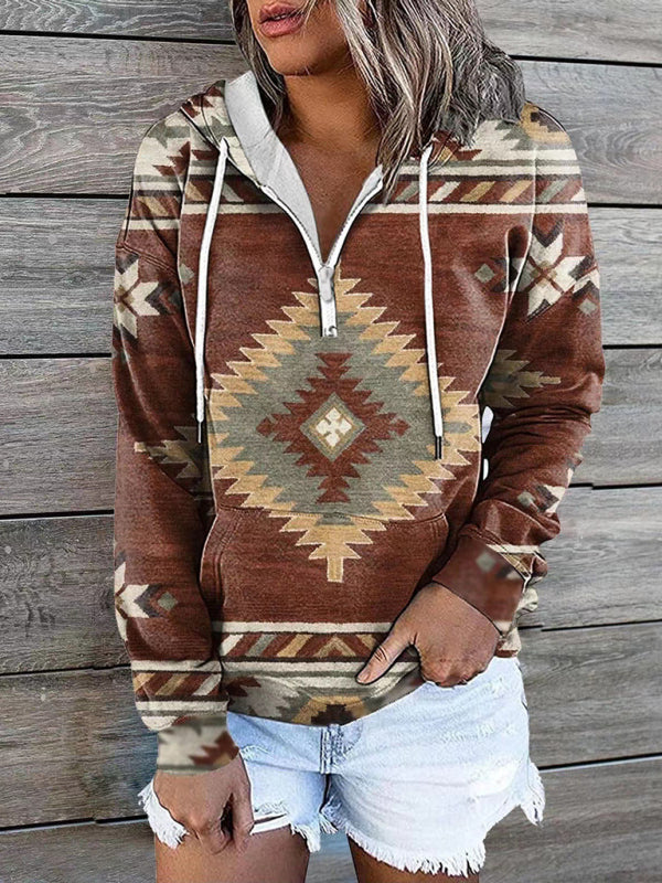 Ethnic Tribal Printed Sweater Hoodie