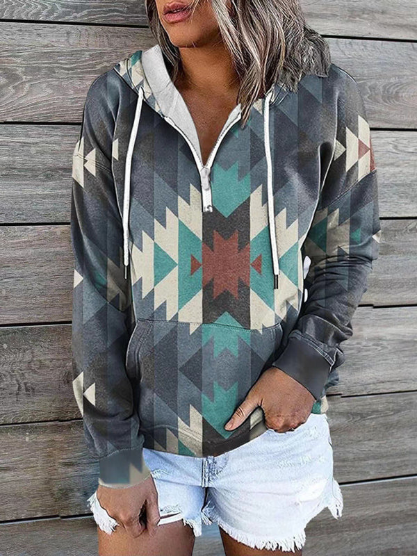 Ethnic Tribal Printed Sweater Hoodie