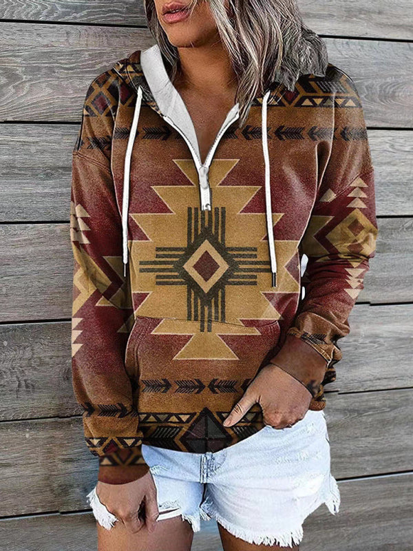 Ethnic Tribal Printed Sweater Hoodie