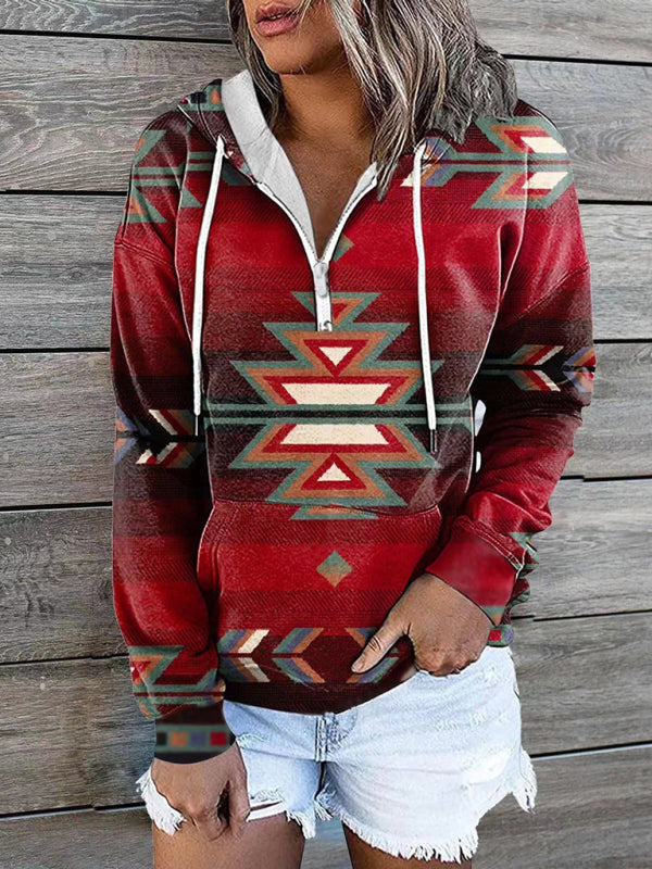 Ethnic Tribal Printed Sweater Hoodie