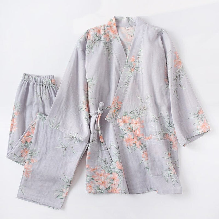 Pyjamas de salon de pantalons de style japonais pour les femmes