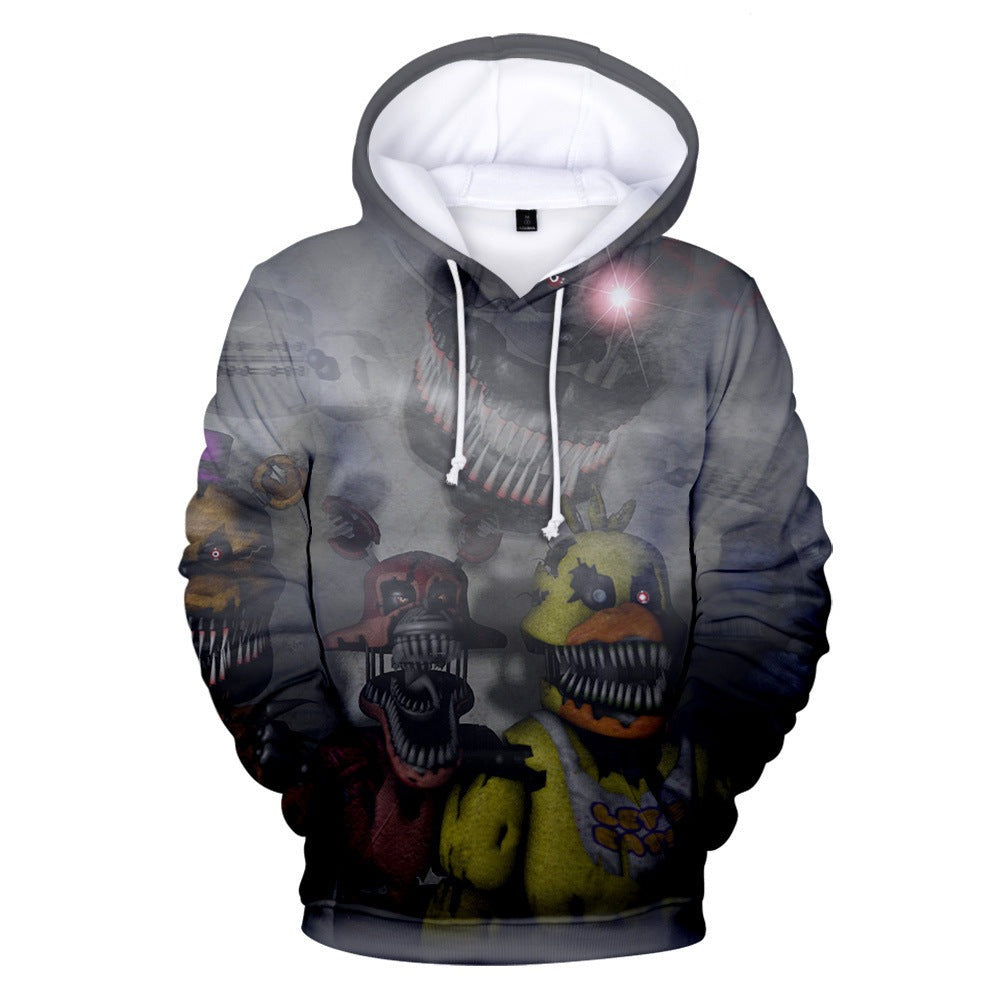 Vibrant Cartoon Digital Printed 3D Hoodie