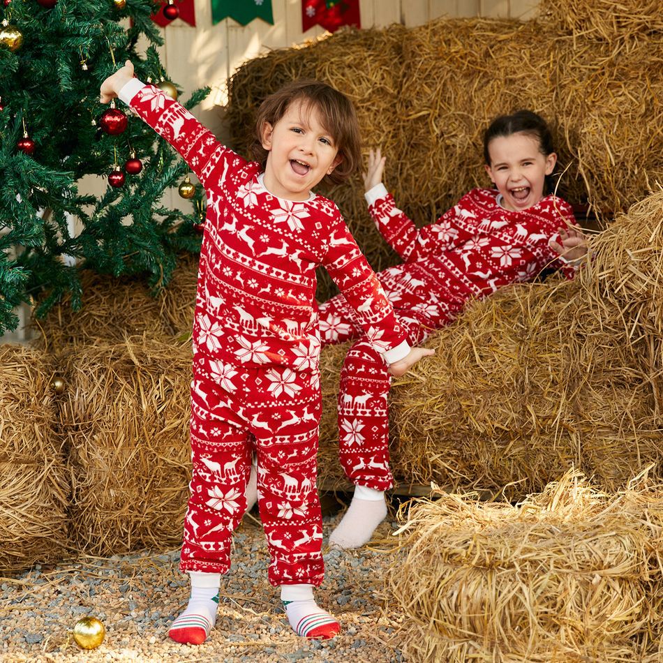 Ensemble de pyjamas assortis pour la famille de Noël à imprimés multiples