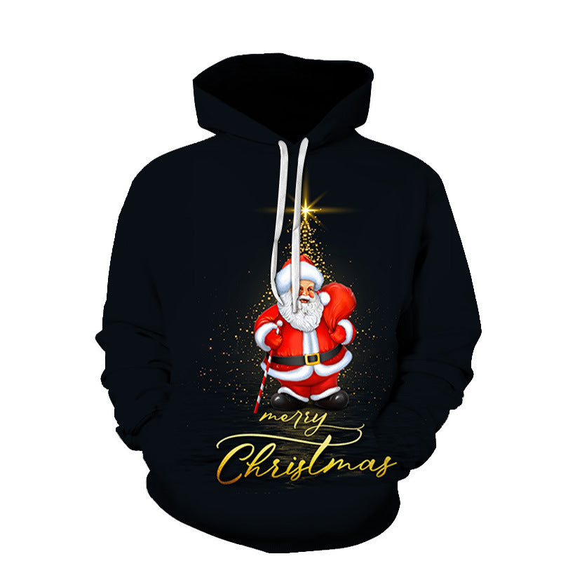 Christmas Fashion Santa 3D Printed Hoodie