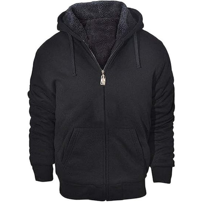 Heavyweight Fleece Full Zip Up Sherpa Lined Sweatshirt For Men
