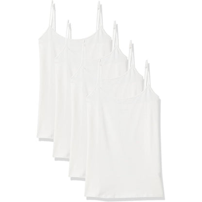 Slim Stretch Camisole 4 Pack With Adjustable Straps