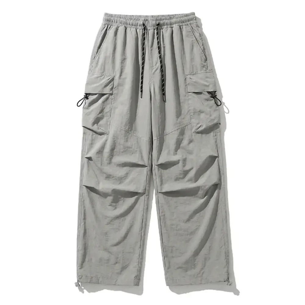 Streetwear Baggy Fit Cargo Trousers With Pockets