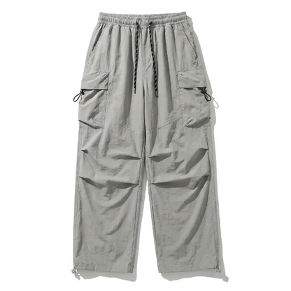 Streetwear Baggy Fit Cargo Trousers With Pockets