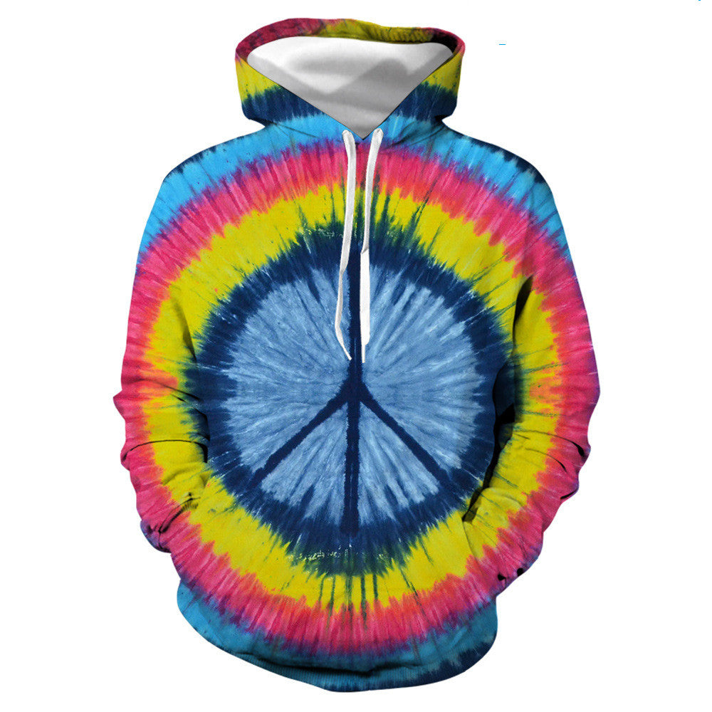 Mehrfarbige, lebendige 3D-gedruckte Hoodie-Kollektion