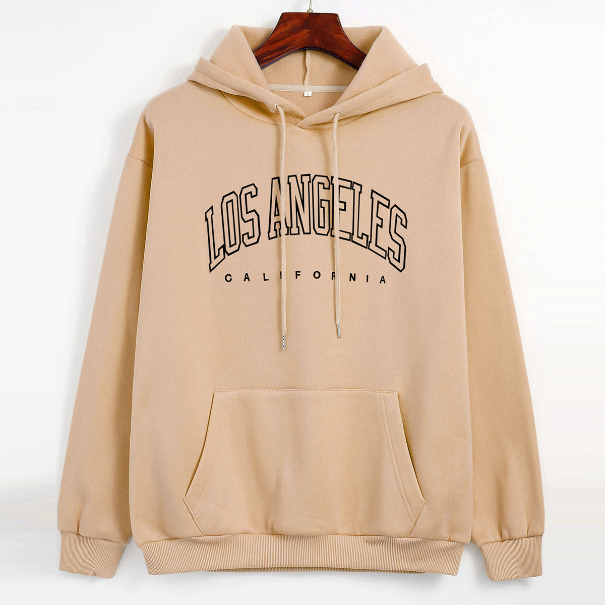 LOS ANGELES Bedruckter dicker Pullover-Hoodie 