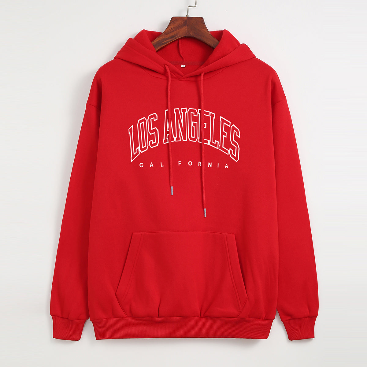 LOS ANGELES Bedruckter dicker Pullover-Hoodie 