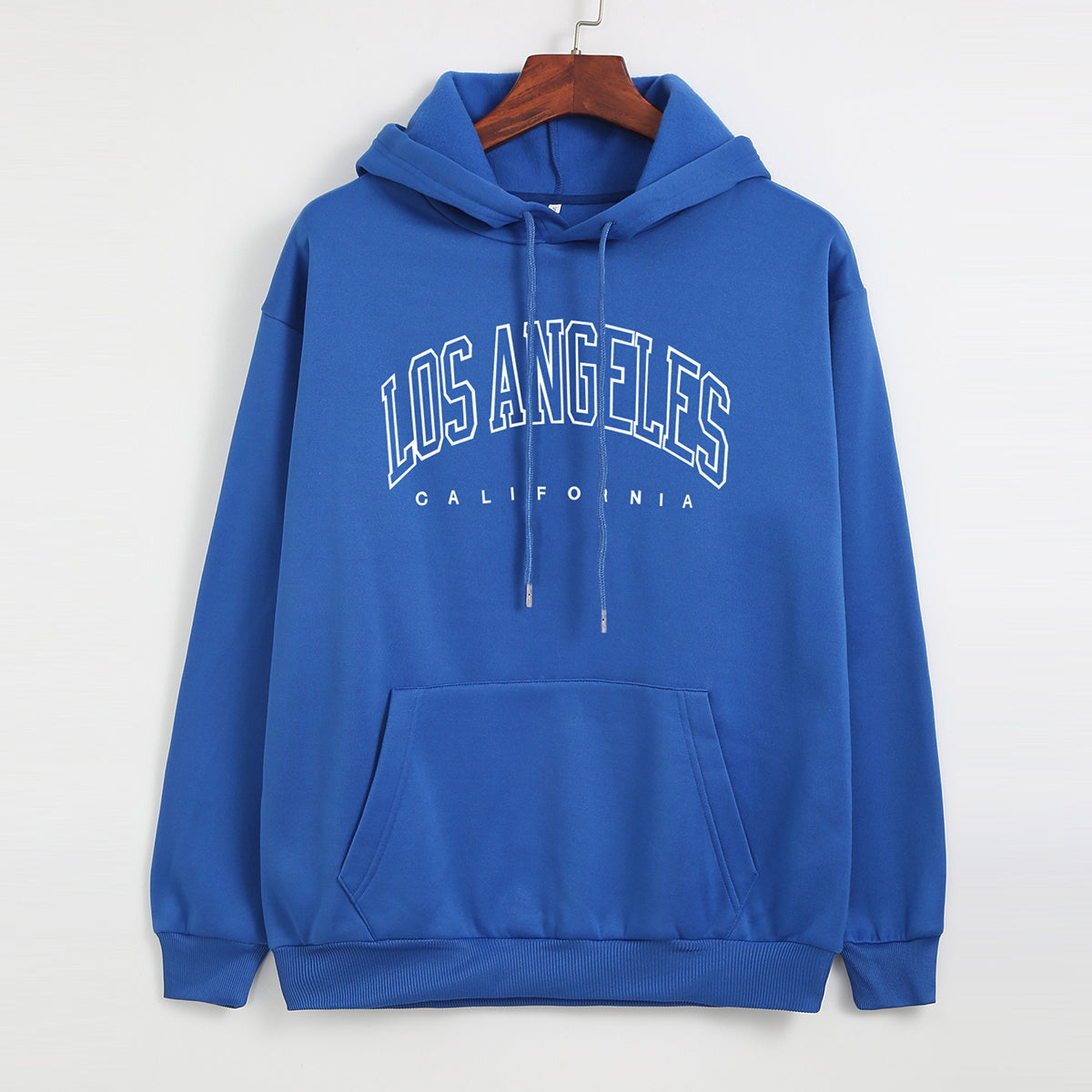 LOS ANGELES Bedruckter dicker Pullover-Hoodie 