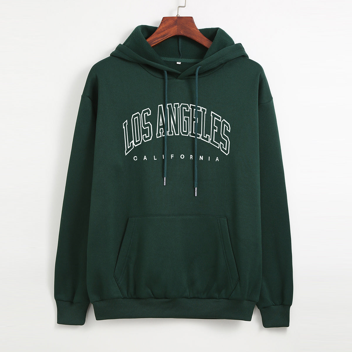 LOS ANGELES Printed Thick Pullover Hoodie