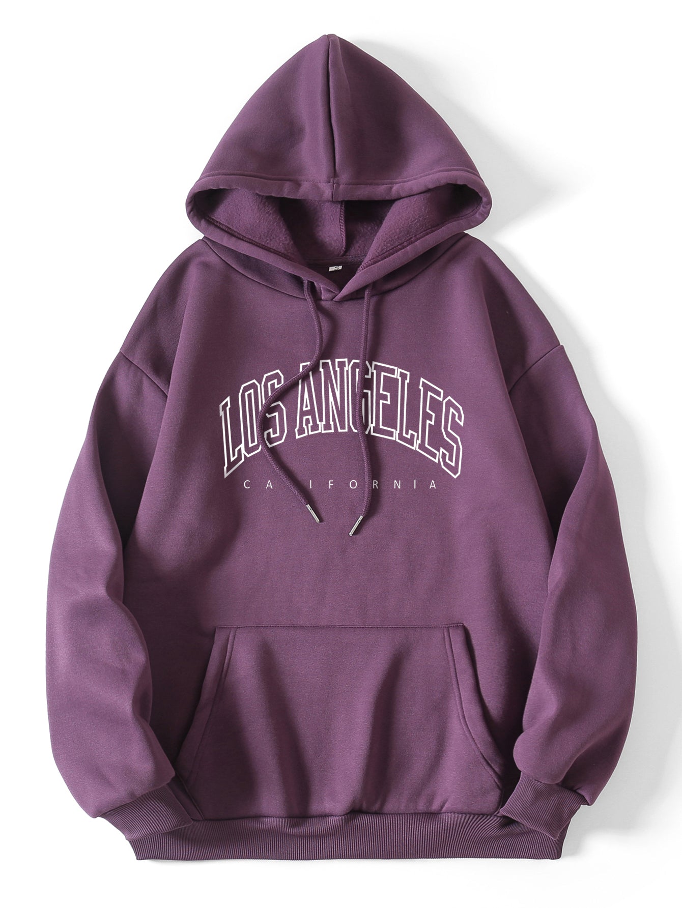 LOS ANGELES Printed Thick Pullover Hoodie