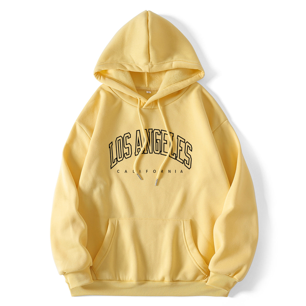 LOS ANGELES Bedruckter dicker Pullover-Hoodie 