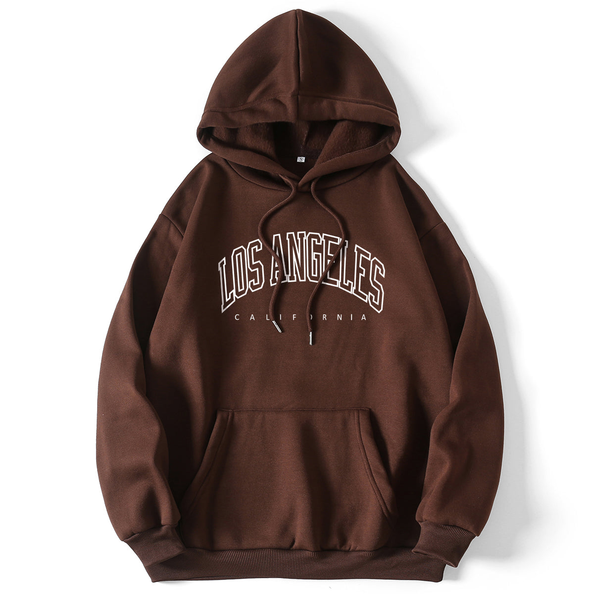 LOS ANGELES Bedruckter dicker Pullover-Hoodie 