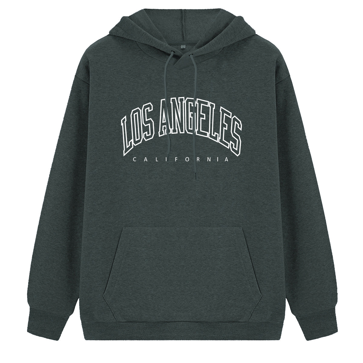 LOS ANGELES Bedruckter dicker Pullover-Hoodie 