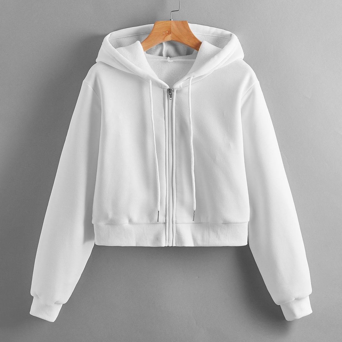 Casual Short Crop Pullover Hoodie