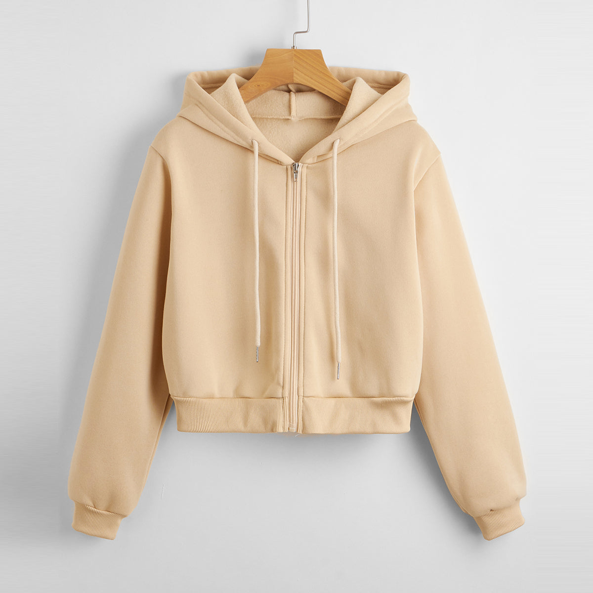 Casual Short Crop Pullover Hoodie